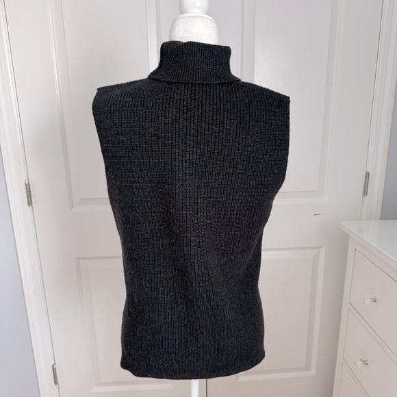 Bonpoint 100% Wool Sleeveless Turtleneck Sweater - Picture 4 of 10